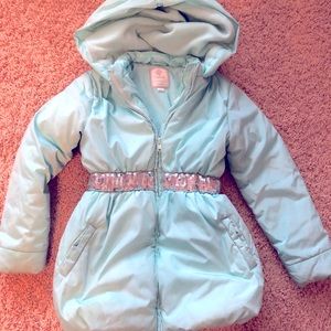 Gymboree teal winter coat size M 7/8